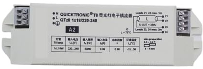 reattore elettronico Alimentatore elettronico QTZ8 18W 2 * 18W T8 alimentatore for lampada fluorescente uno for due(QTZ8 1 x 18W)
