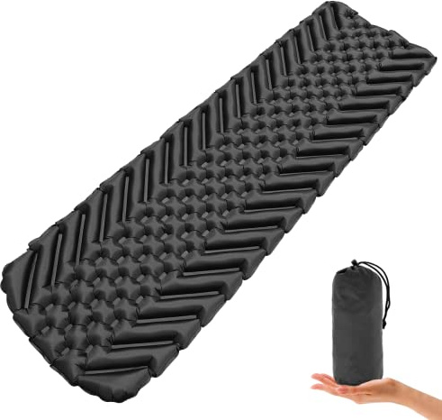 Sundom Isomatte Camping Outdoor Ultraleicht Camping Isomatte Aufblasbare, wasserdichte Faltbar Luftmatratze, Kleines Packmass Campingmatte Schlafmatten für Camping Wandern Sport Reisen Backpacking