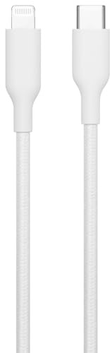 Best Buy essentials Phone Charging Cables & USB Accessories – Lightning, USB-C & USB Cables, USB Hubs & Power Accessories (Lightning to USB-C Cable, 4 ft (WHT))