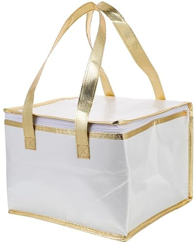 MALUGOGO Sac_Transport Gâteau Isotherme Blanc avec Poignée