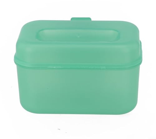 Scatola per esche da pesca con fori di ventilazione, contenitore in plastica leggera per vermi rossi e gamberetti, custodia portatile per attrezzi da pesca, 10 x 6,5 x 6,2 cm