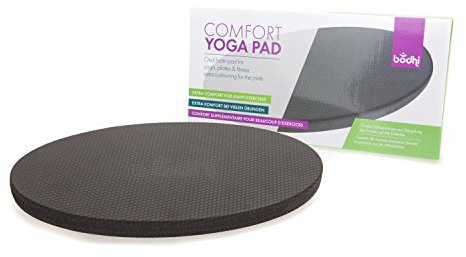 Comfort Yoga Pad, Ovales Schaumstoff-Kniekissen zur Entlastung der Knie und anderer Gelenke bei Yoga, Fitness, Gymnastik, Sport (36 x 18 x 2,6 cm)