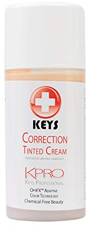 Keys Care KPRO Hydrating Tinted Correction Cream with OptiFX Adaptive Color Technology | Moisturize, Smooth, and Fill Fine Lines| 100% All-Natural & Hypoallergenic (3.4 oz)