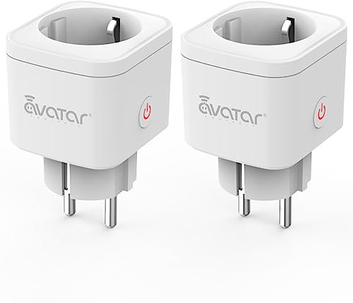 WLAN Steckdose, Alexa Smart Steckdose 2er Pack, 16A 3680W Alexa ZubehöR Lichtschalter Smart Home, WiFi Plug Mit Schalter, Sprachsteuerung, App-Fernbedienung, Zeitplan & Timer, 2,4GHz