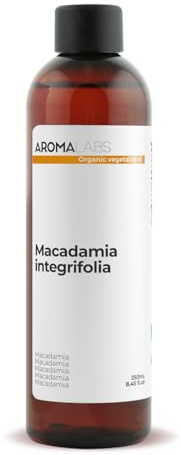 Aceite de Macadamia BIO (Macadamia integrifolia) - 250 mL - Aceite Vegetal Virgen Certificado AB - Aroma Labs