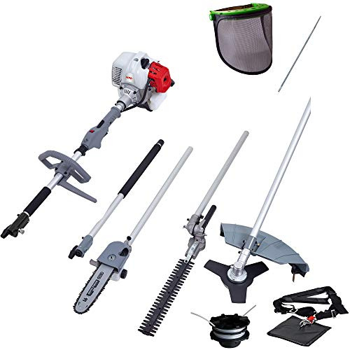 IKRA Multitool IBKH 33 Benzin 4in1, inkl. Verlängerung, Kettenfeile & Gesichtsschutz