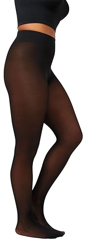 Hanes EcoSmart Opaque Tights, Same to Waist, Sheer Toe, Black, Size XX Large (Pack of 1)