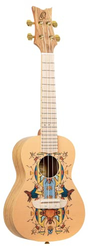 Ortega Guitars Konzert Ukulele Akustisch – Art Series – Fichte, Egypt (RUAR-EY) | Nylonsaiten, Fichtendecke, Katalpa-Korpus Satin-Finish, RUAR-EY