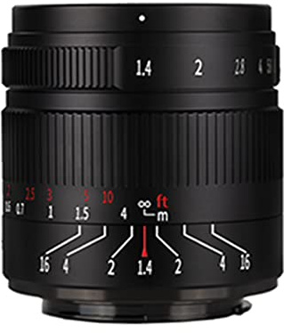 7artisans Obiettivo APS-C con grande apertura F1.4 II, 55 mm, messa a fuoco manuale, micro obiettivo singolo per FUJI X-PRO1 X-PRO2 X-E1 X-E2 X-E3 X-H1
