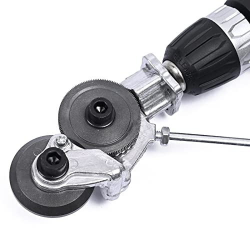Cesoie per lamiera elettrica Nibbler, taglierina per avvitatore a batteria, lamiera trapezoidale, per tagliare ferro, lamiera stagnata, acciaio, rame, alluminio