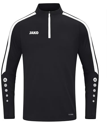 JAKO Herren Ziptop Power, Schwarz, L