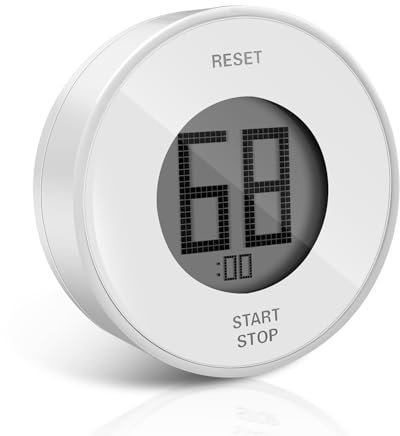 Temporizador de Cocina Digital magnético, Temporizador para Huevos, Timer de Cocina Giratorio, cronómetro, Cuenta atrás hasta 99 Minutos, para cocinar, Hornear, Hacer Ejercicio y Aprender