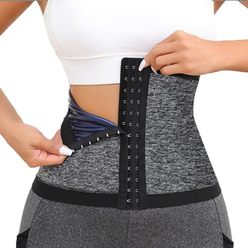 Women Waist Trainer Belt Sweat Waist Cincher Trimmer Tummy Waist Trimmer Sweat Belt Workout Sports Girdles Band Workout Belly Band Tummy Control Wrap Body Shaper Sports Slimming Band for Fitness,Gym