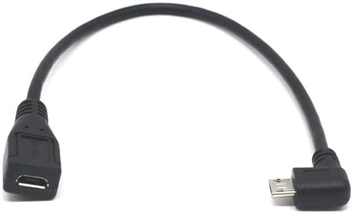 innov8 Micro USB B Male to Female Data Extension Cable 0.25m (Right Angle)