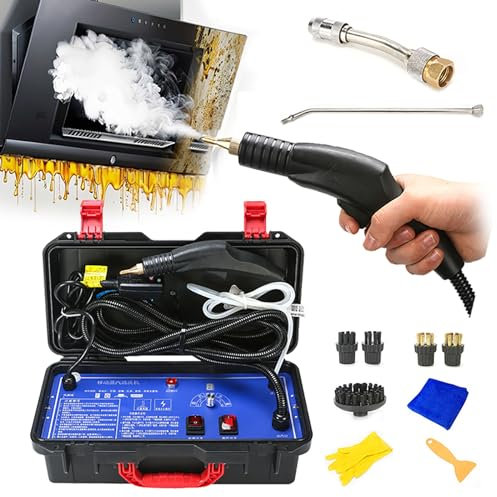 Pulitore A Vapore Portatile, Pulitore A Vapore Ad Alta Pressione Da 3000 W , Per La Pulizia Del Pavimento Dei Mobili Del Bagno Della Cucina, Del Sedile Dell'Auto, Utilizzato Con La Pulizia Alcalina