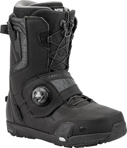 Nitro Profile Step on TLS Bottes de Snowboard pour Hommes, Noir, 28