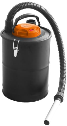 18L Ash Vacuum Cleaner 1000W - Ultra-Fine HEPA Filter - Hoover For Wood Log Burner - Bagless Fireplace Dust Collector - Extra Large 18L Capacity - Durable Metal Construction (Replacement HEPA Filter)