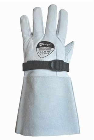 Mehr Large EV Leather Gauntlet 3111X, PPE CAT II Electricians Overglove Pack Qty 1