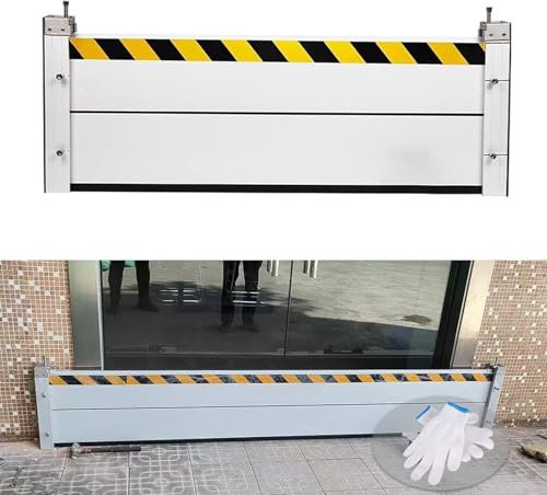 100 * 60cm, Hochwasserschutz Bei Türen, wasserdichte Kellerfenster Wasser Barriere Dammbalkensystem, Geeignet für Unterführungen, Fabrik, Garageneinfah, Hochwasserschutz für Türen