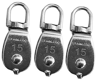 iplusmile 15 Mm Edelstahl-flaschenzugrolle – 35 Kg Flaschenzug Mit Einzelscheibe Für Das Heim-fitnessstudio