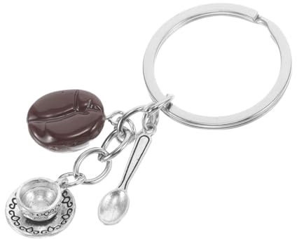 ROMISBABA Coffee Key Chain Scoop Charm Diy Lover Bag Decoration Hanging for Purse Handbag School Carnival