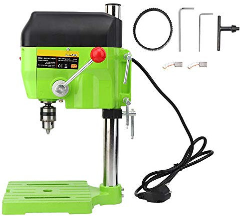 Gearwell Mini Bench Talad Supar, 5169A Máquina de perforación de mesa, press de taladro de madera de metal eléctrico, herramienta de perforación de precisión de bricolaje para el