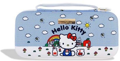 Sonix x Sanrio Carrying Case for Nintendo Switch 2, Switch 1, Lite, OLED, Protective Travel Case with Game Cartridge Storage | Good Morning Hello Kitty
