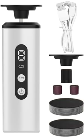 Racloir électrique pour callosités et peaux mortes avec 9 vitesses pour voyage, spa, maison