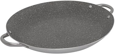 Aeternum, Grande Famiglia Deluxe, Paellera antiadherente, diámetro 38 cm, apta para inducción, aluminio, plata
