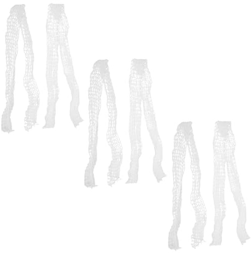 IMIKEYA 6 Rolls Elastic Meat Netting for Cooking Food Safe Butchers Twine Kitchen String for Ham Poultry Sausage Tying and Roasting Cotton Meat Tying and Sausage Casing Packaging