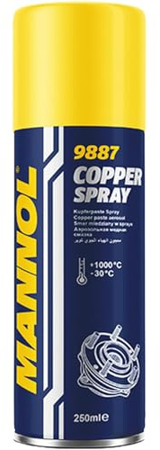 MANNOL 9887 Copper Spray Copper Grease Spray Copper Paste Grease Copper Spray Grease 1 x 250 ml Brake Spray Release Agent for Brakes
