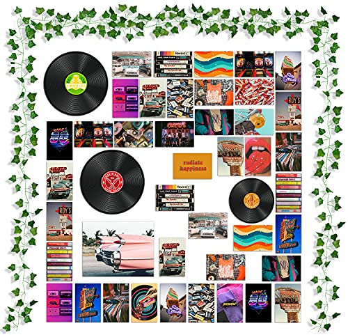 48P Imagen para Collage de Pared, Decoración de Habitación, Carteles de Arte de Dormitorio, Impresiones de Arte de Pared para VSCO, Exhibición de Fotos, Decoración para Amantes de la Música