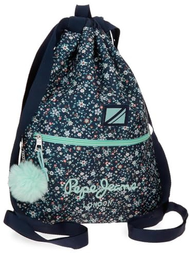 Pepe Jeans Alenka Mochila Saco, Azul, 35x46 cms