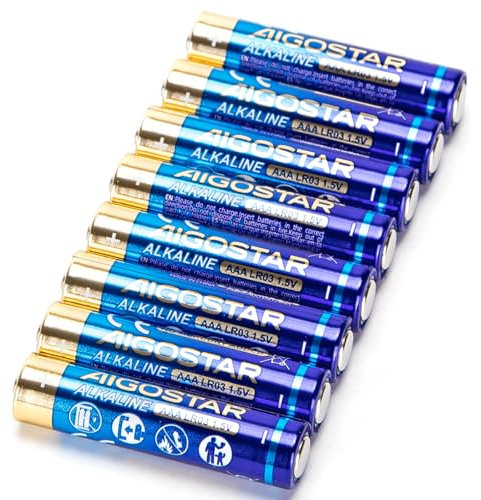 Lot de 8 Piles alcalines AAA 1,5 V, idéales pour appareils électroniques, Jouets et télécommandes.