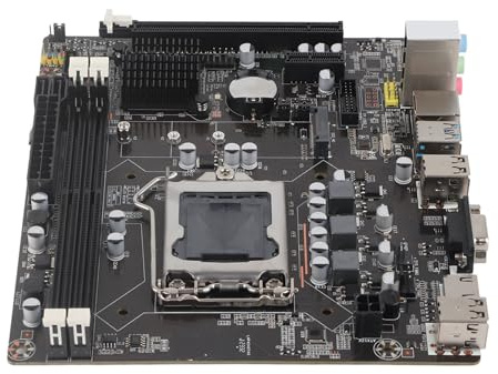 Carte Mère, Ordinateur de Bureau Motherboard LGA 1155 USB3.0 Boîte Principale pour B75, Double Interface USB3.0, Carte Graphique HD, Double Sortie VGA +