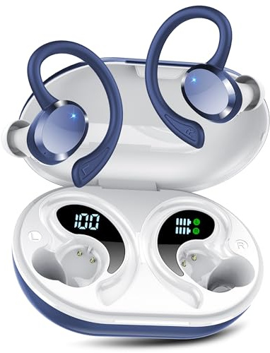 Auriculares Inalambricos Bluetooth, Cascos lnalámbricos Bluetooth 5.4 Reproducción de 68 Horas Hi-Fi Estéreo Auriculares lnalámbricos USB C Audifonos Inalambricos HD Mic para iOS Android Galaxy