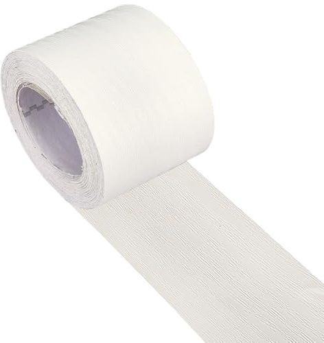 GORGECRAFT Ruban Adhésif Effet Bois 10mX4.9cm Ruban de Réparation Effet Bois Réaliste Auto Adhésif Imperméable en PVC pour Bordures de Miroir Tables Plinthes Portes Fenêtres Meubles Rénovation Beige