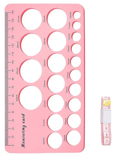 2Pcs Silicone Nipple Measurement Ruler, Breast Pump Flange Size Measuring Tool with Soft Ruler, Accurate Fit Guide for New Mothers Breastfeeding