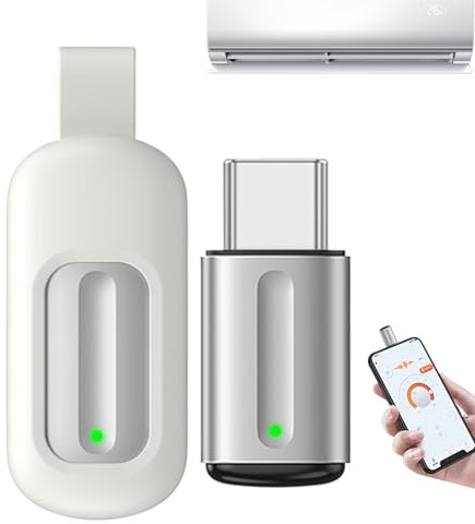 Cyberplex Hacking Device, Typ C Cyberplex Hacking Tools, Smartphone Universal Infrarot Fernbedienung mit Hülle & Schlüsselanhänger, IR Remote Controller Hacker Gadgets Technik, für Smartphone Zubehör