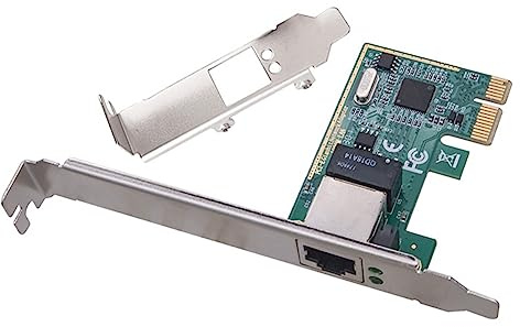 Agmoctz 1000Mbps Gigabit Ethernet PCI Express PCI-E Tarjeta de Red 10/100/1000M RJ45 LAN Adaptador Convertidor Controlador de Red