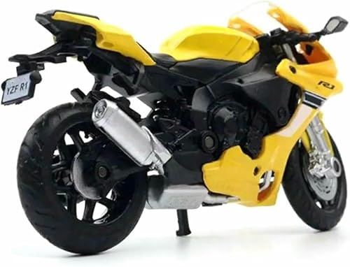 Leksaksmotorcykel Diecast Metal För Model 1/18 Samling Present Till För Yamaha Yzf-R1 Yzfr1(Yellow)