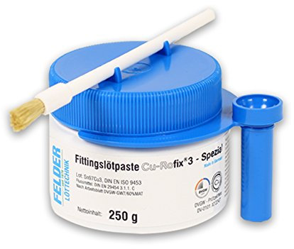 Fittinglötpaste 250g mit Pinsel