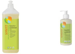 Bio Geschirrspülmittel Geschirrspülmittel Lemon, Sonett (300ml + 1000 ml)