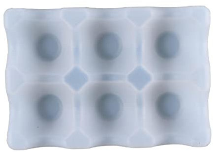 Soporte para huevos portátil, bandeja de almacenamiento para exteriores, camping, senderismo, picnic, huevera de resina epoxi, molde de silicona con forma de cráneo