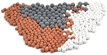 Cozylkx 3 Paquets de Perles de Remplacement pour pommeau de Douche, Billes d'ions négatifs minéraux, Perles de Purification d'eau pour la Filtration de l'eau