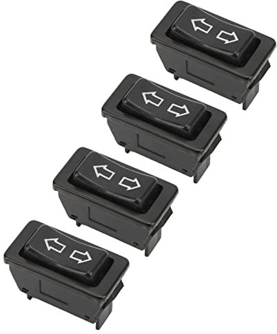 Interruttore per Alzacristalli Elettrici Interruttori per Alzacristalli Elettrici Universali per Auto con Interruttore per Alzacristalli a 5 Pin con Lampada Verde DC12V 24V