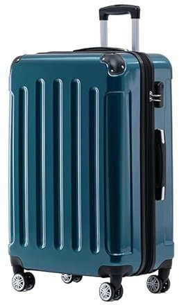 BEIBYE Zwillingsrollen 2048 Hartschale Trolley Koffer Reisekoffer Taschen Gepäck in M-L-XL-Set (Pale Green, XL)