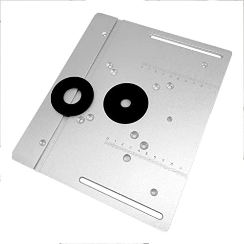 Mesa Fresadora para Madera, Mesa para Fresadora Madera, Placa Inserción para Fresadora Aluminio Multifuncional para Tablero de Aluminio para Carpintería (Size : A)