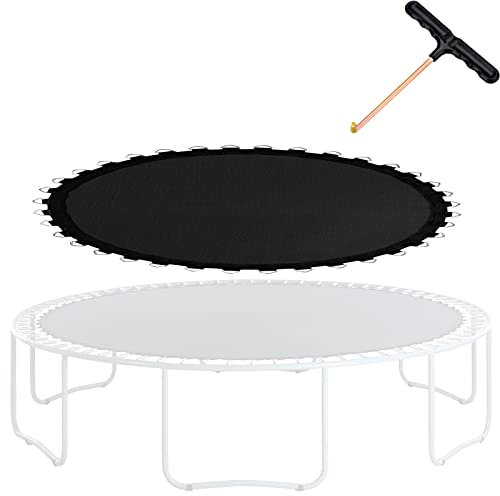 AHDFY Trampolin Sprungtuch ø 305/366/396/427/488 cm, Sprungtuch Trampolin, Kinder Outdoor Trampolin Zubehör Ersatzteile, Gartentrampoline Jumping Mat Replacement, 8 Times Sewed, Anti-UV,427cm 84 Rings