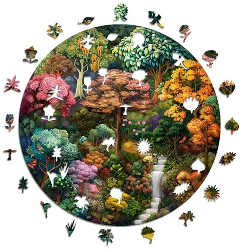 Iconic Puzzles - Mystical Source, Fantasy, 100% nachhaltiges Holzpuzzle, Geschenke für Kinder und Erwachsene, Größe M, 350 Teile